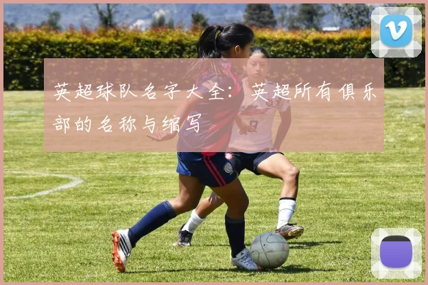 英超球队名字大全：英超所有俱乐部的名称与缩写